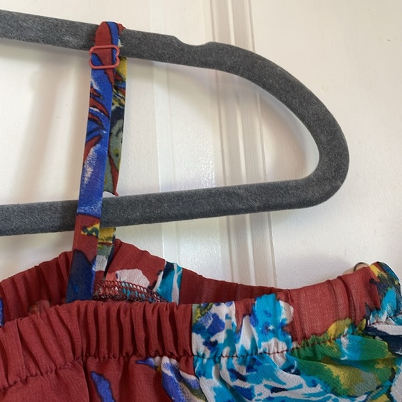 As U Wish Burgundy Red Ruched Off-the-Shoulder Maxi Dress - Picture 4 of 14